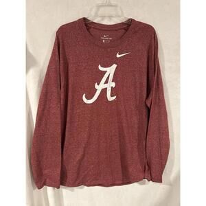 Nike University Of Alabama Crimson Tide Logo Crimson Men’s T-Shirt - Size 2XL